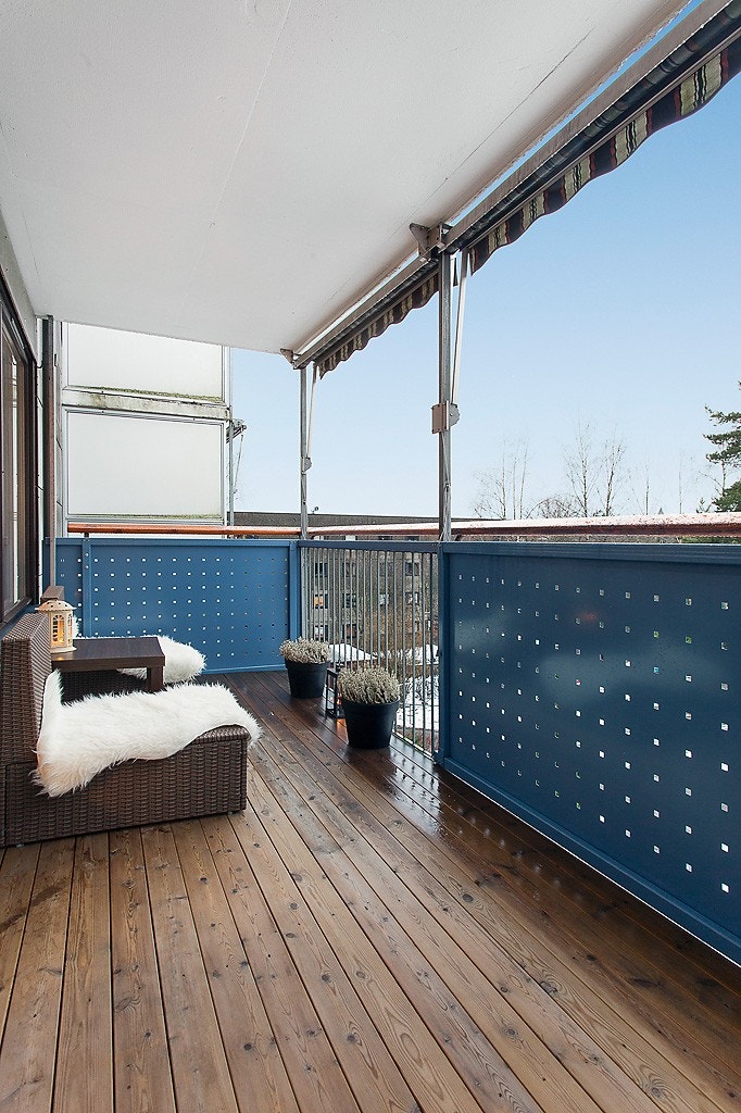 Solrik vestvendt balkong Galleribilde