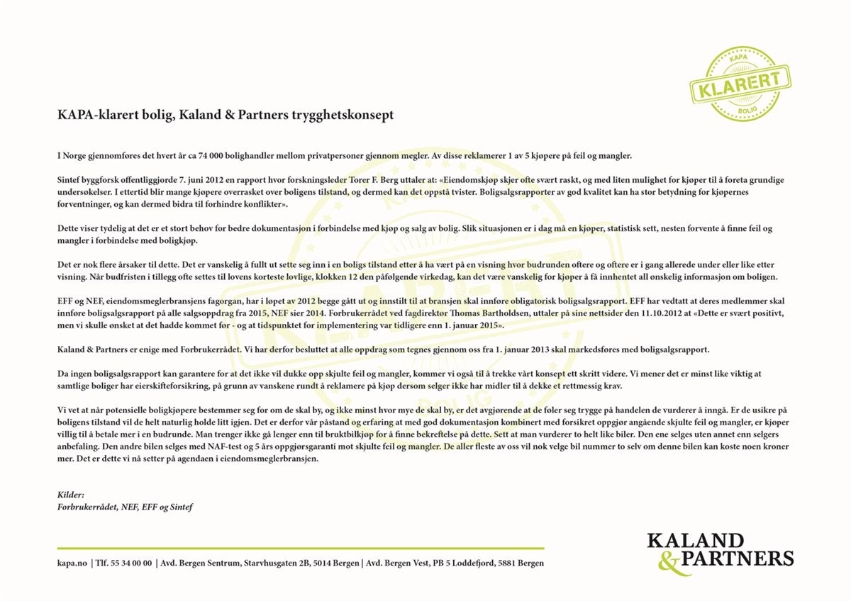 Kapa-klarert info Galleribilde