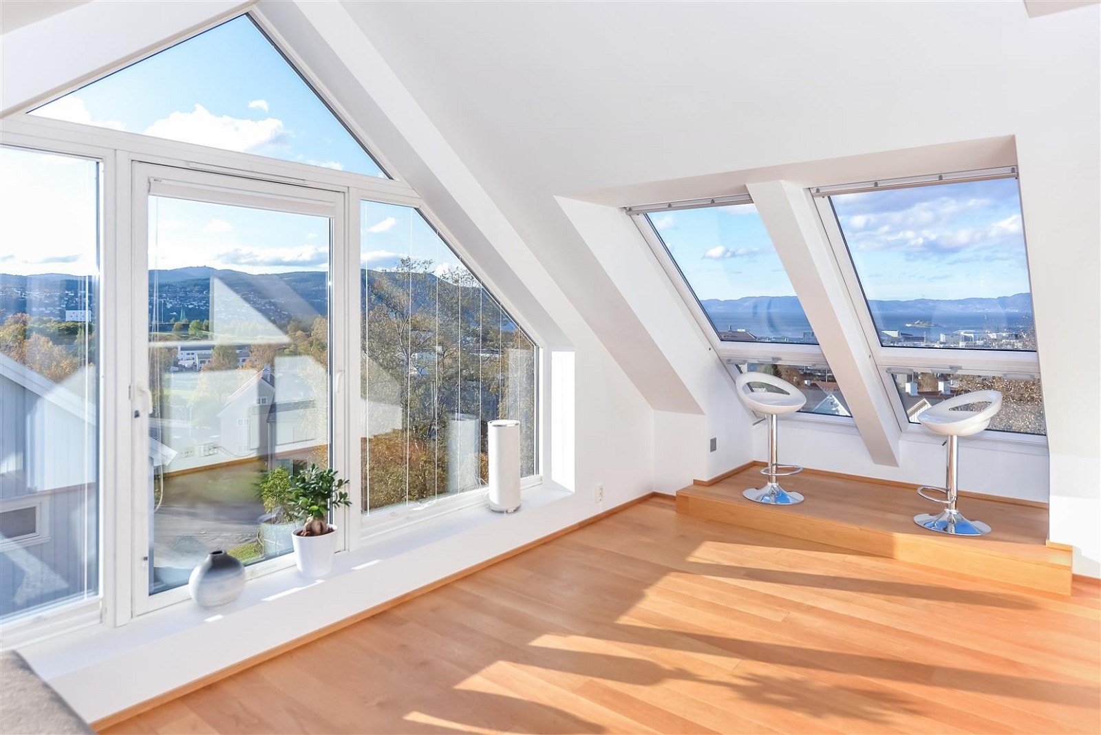 Utsikten gjør det det lett å finne roen etter en stressende dag. Galleribilde