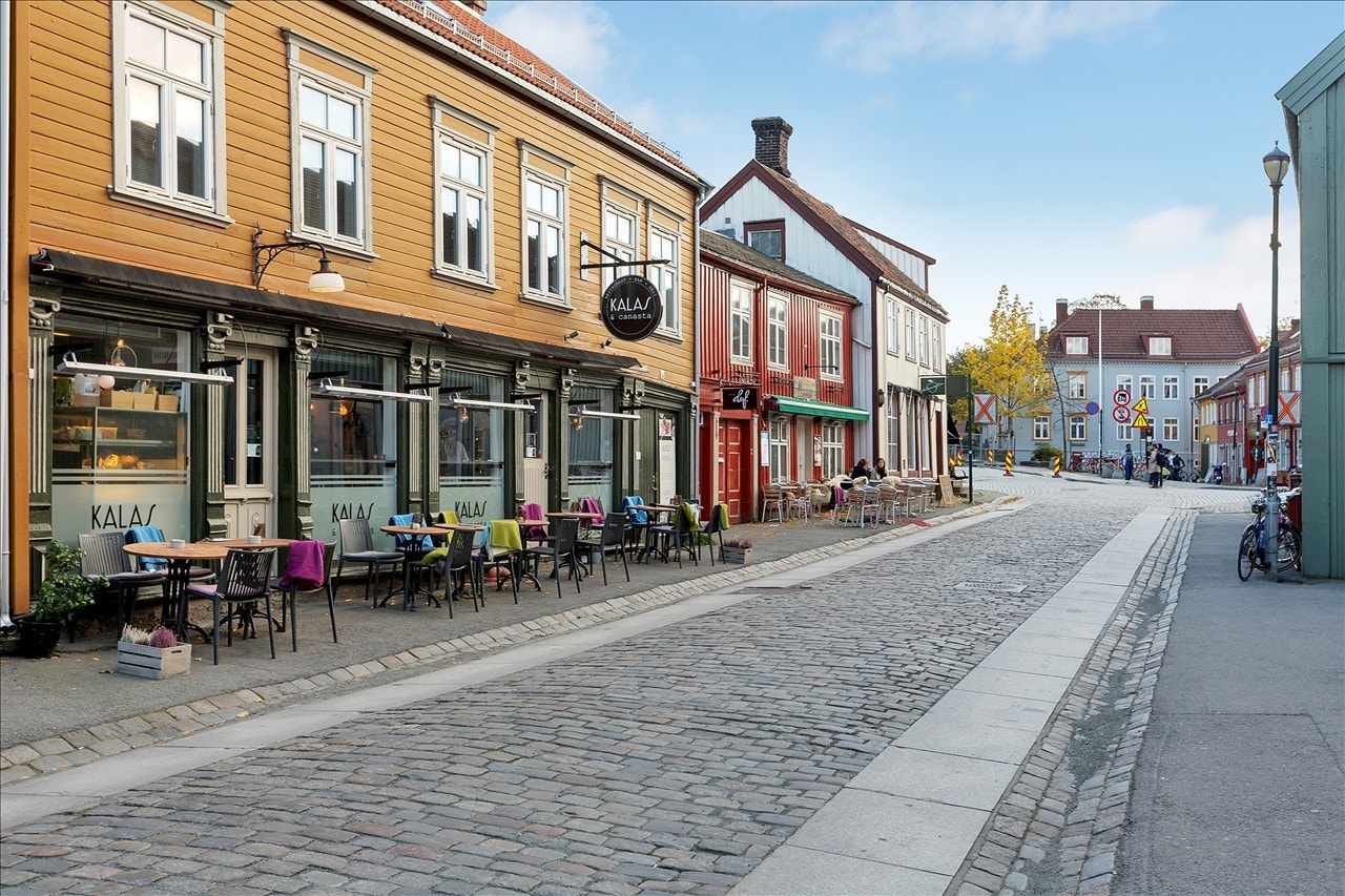 Nabolaget på Bakklandet kan by på flere hyggelige kafféer og resturantmuligheter. Galleribilde