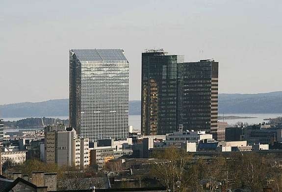 Utsikt fra takterassen Galleribilde