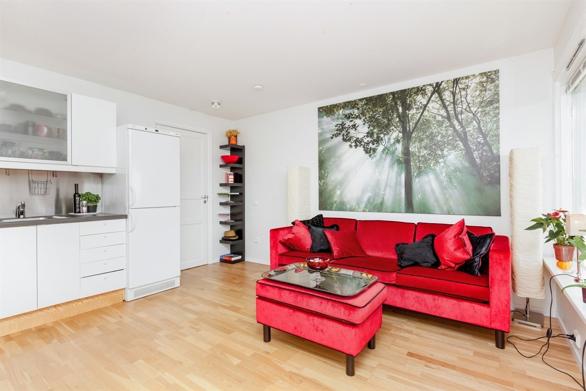 Stue mot kjøkken Galleribilde