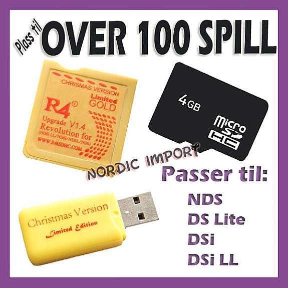 R4 i ULTRA GB Micro SDHC for DS Lite DSi DSi XL FINN-torget