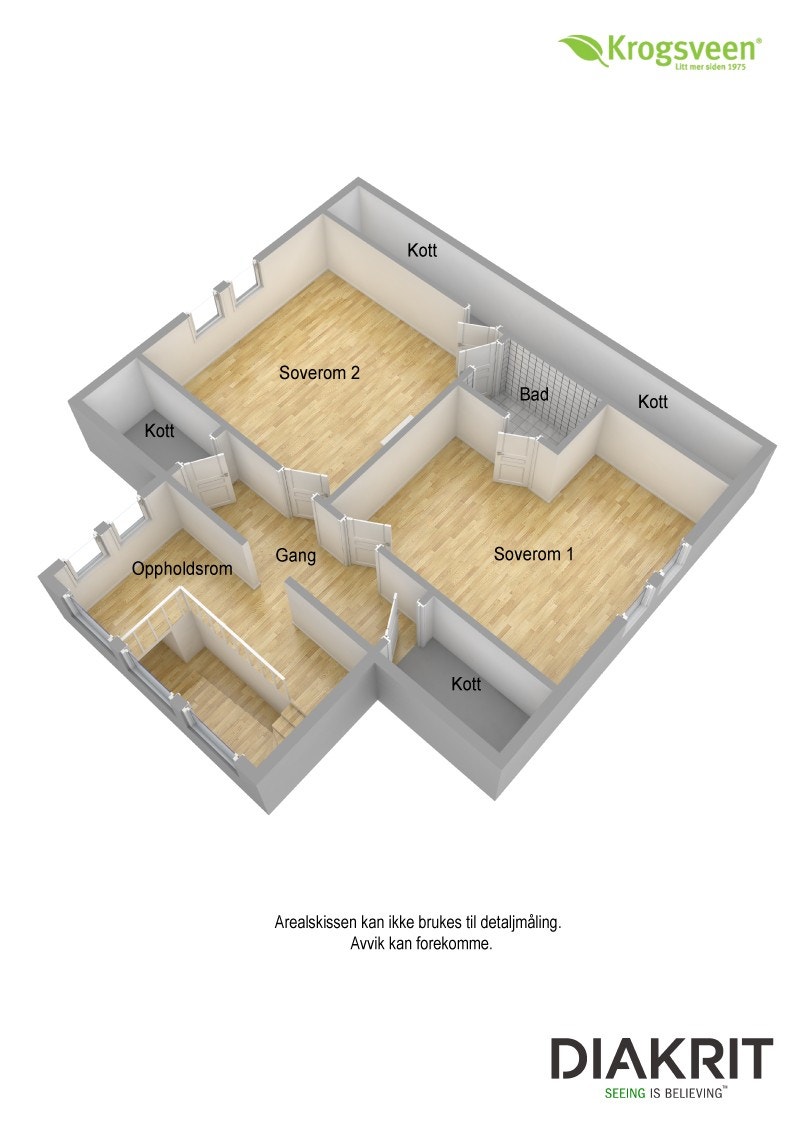 Plantegning 3D Galleribilde
