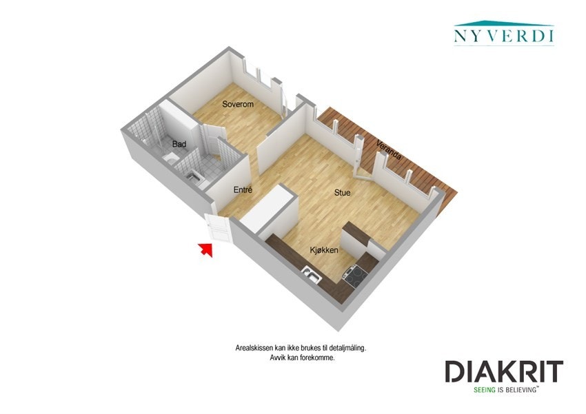 Plantegning 3D Galleribilde