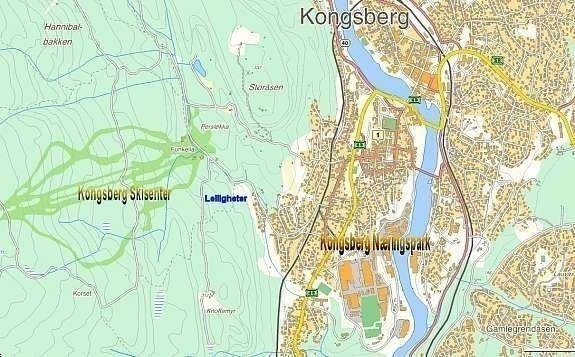 Kart, beliggenhet av leilighet Galleribilde