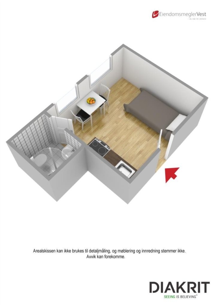 Plantegning 3D Galleribilde