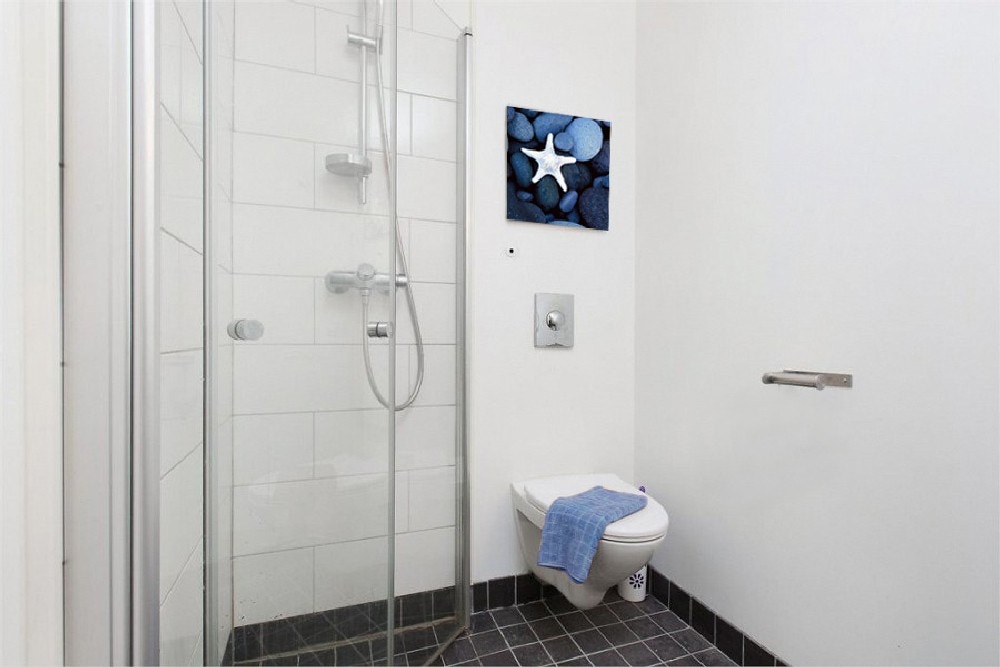 Flislagt bad med varmekabler. Galleribilde