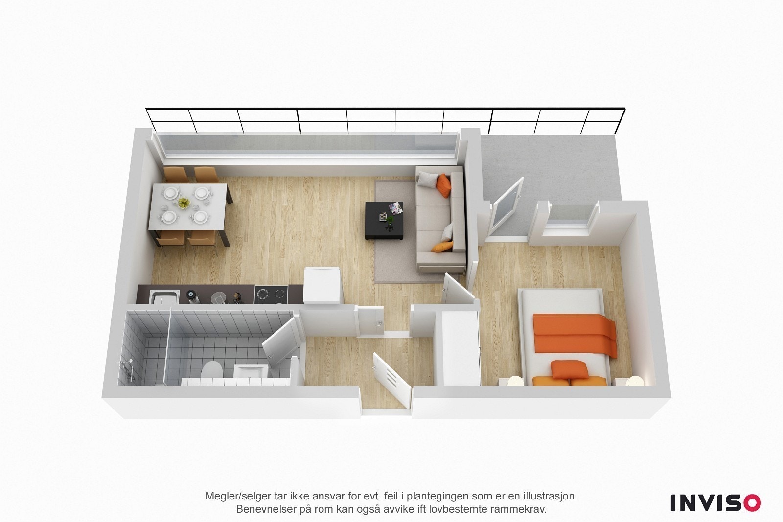 3D Plantegning Galleribilde