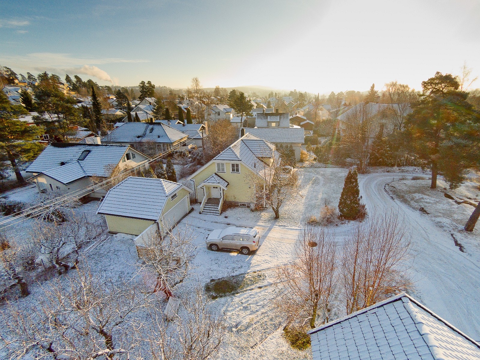 Høydefoto av eiendommen. Galleribilde