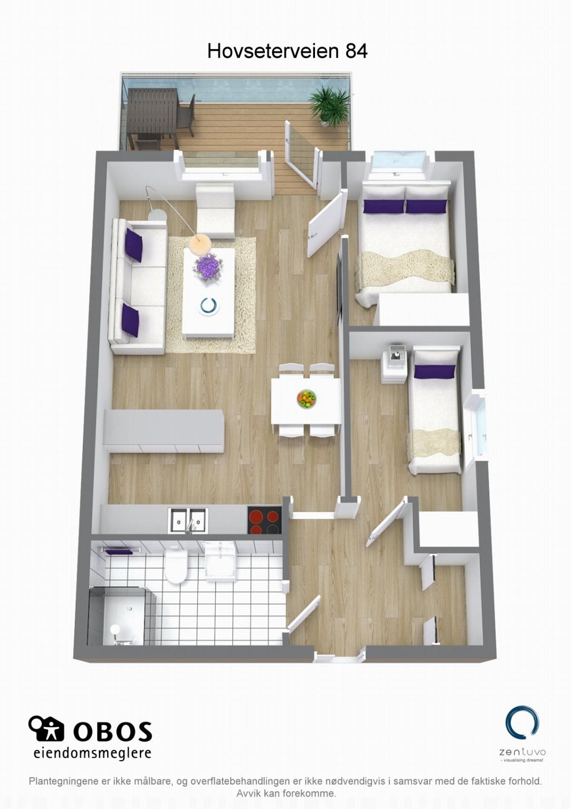 3D-plantegning Galleribilde