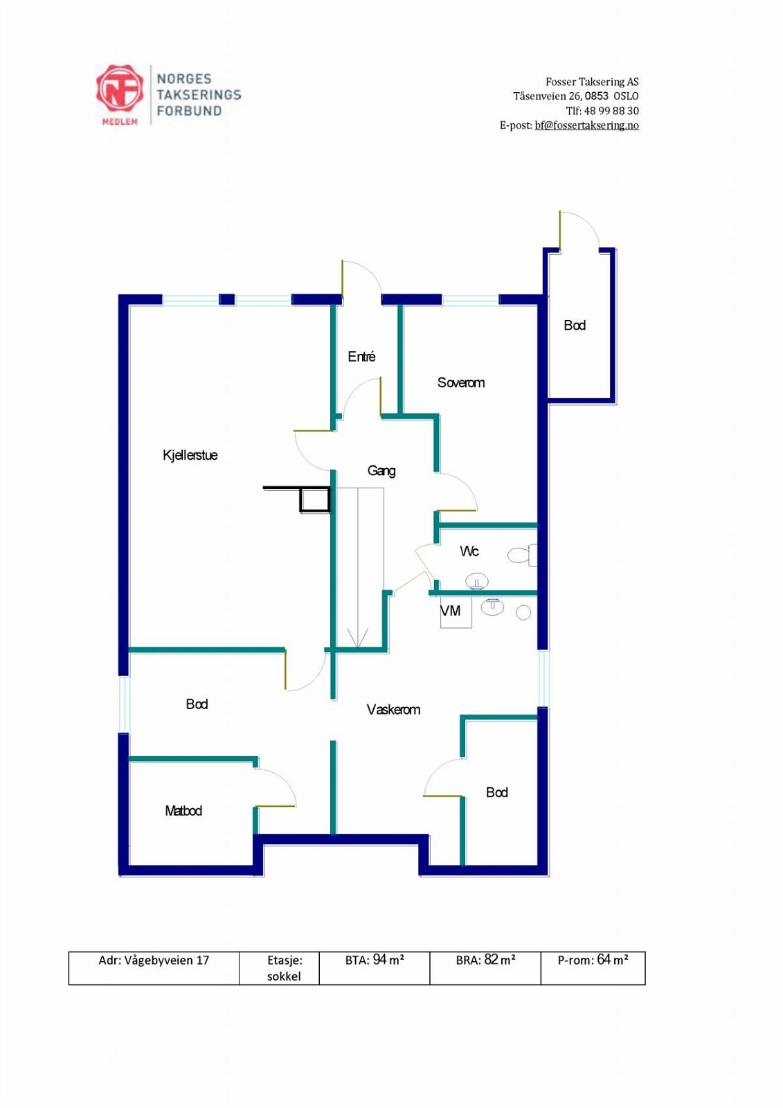 Planskisse U. Etg Galleribilde