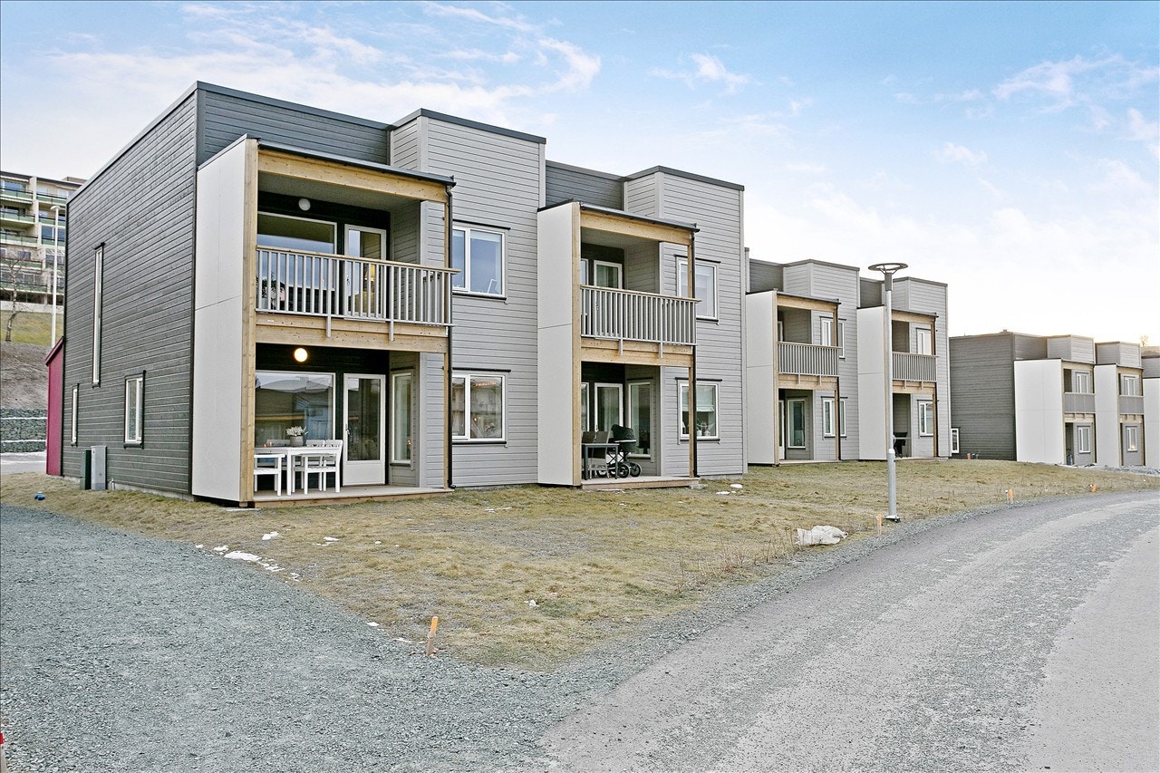 Fasade - Hjørnebeliggenhet en fordel. Bedre lysinnslipp Galleribilde