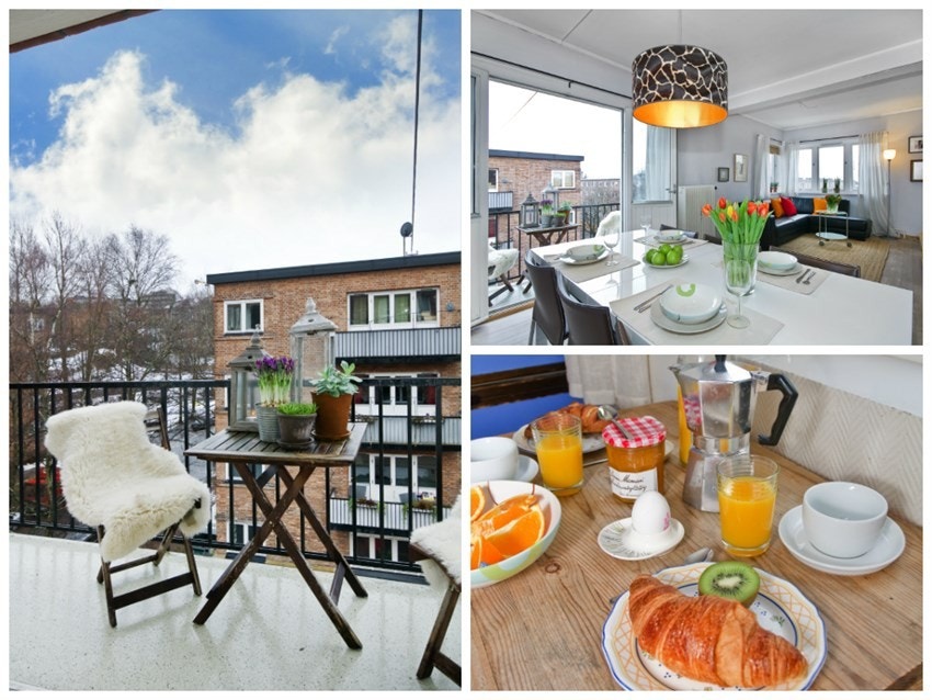 En åpen og lys leilighet med masse luft, sol og utsikt! Galleribilde