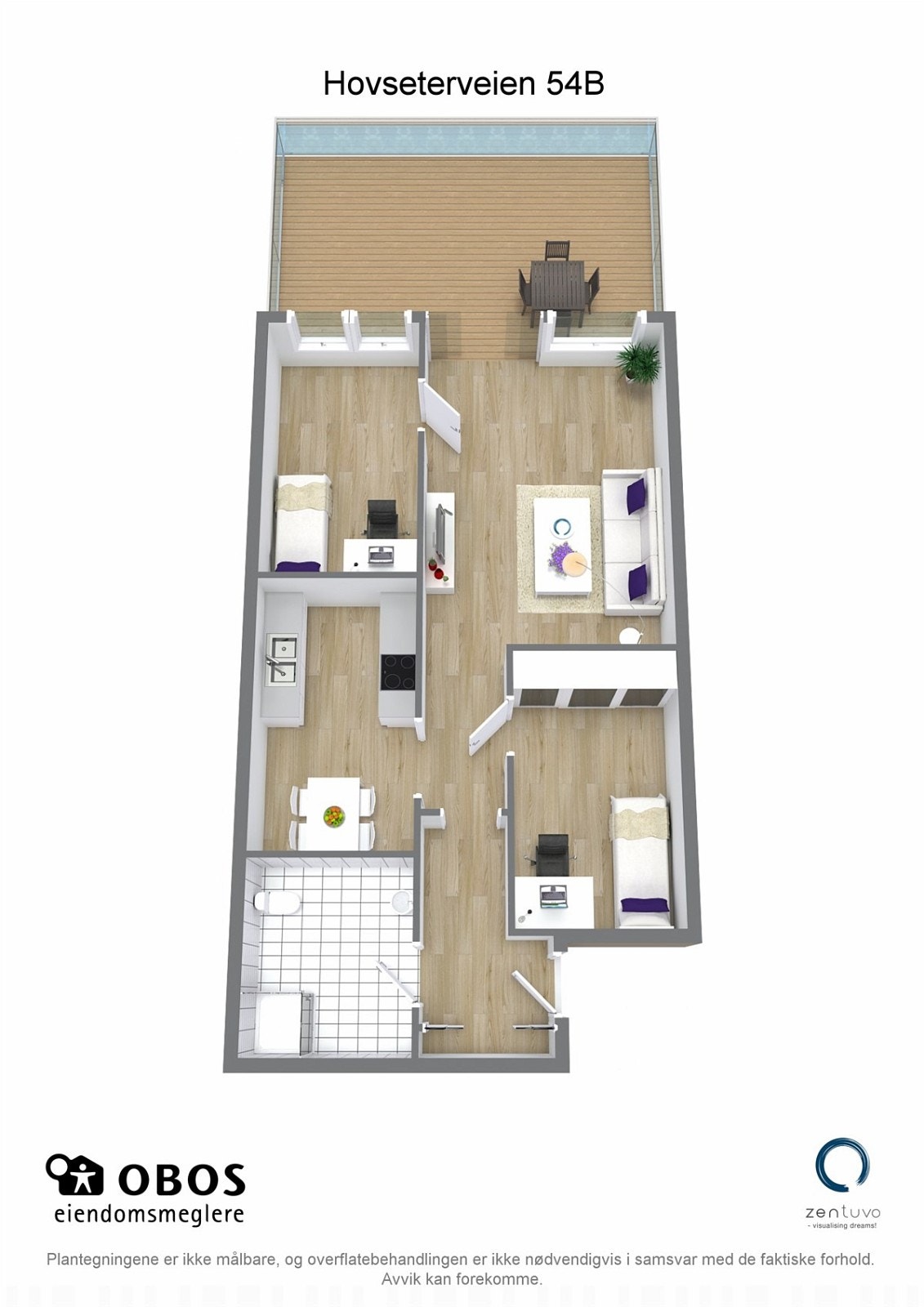 3D Plantegning Galleribilde