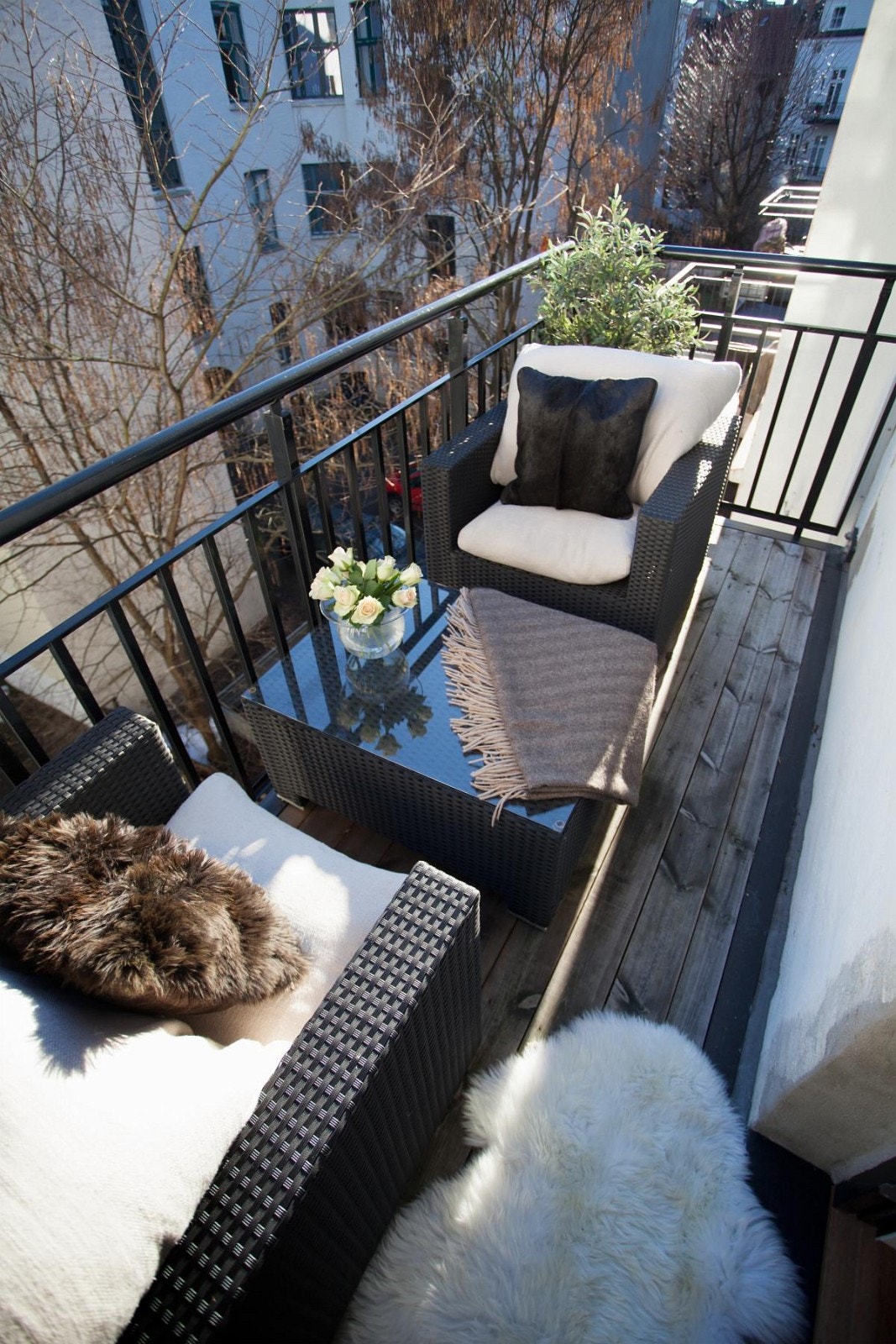 Balkong med utgang fra kjøkkenet. Galleribilde