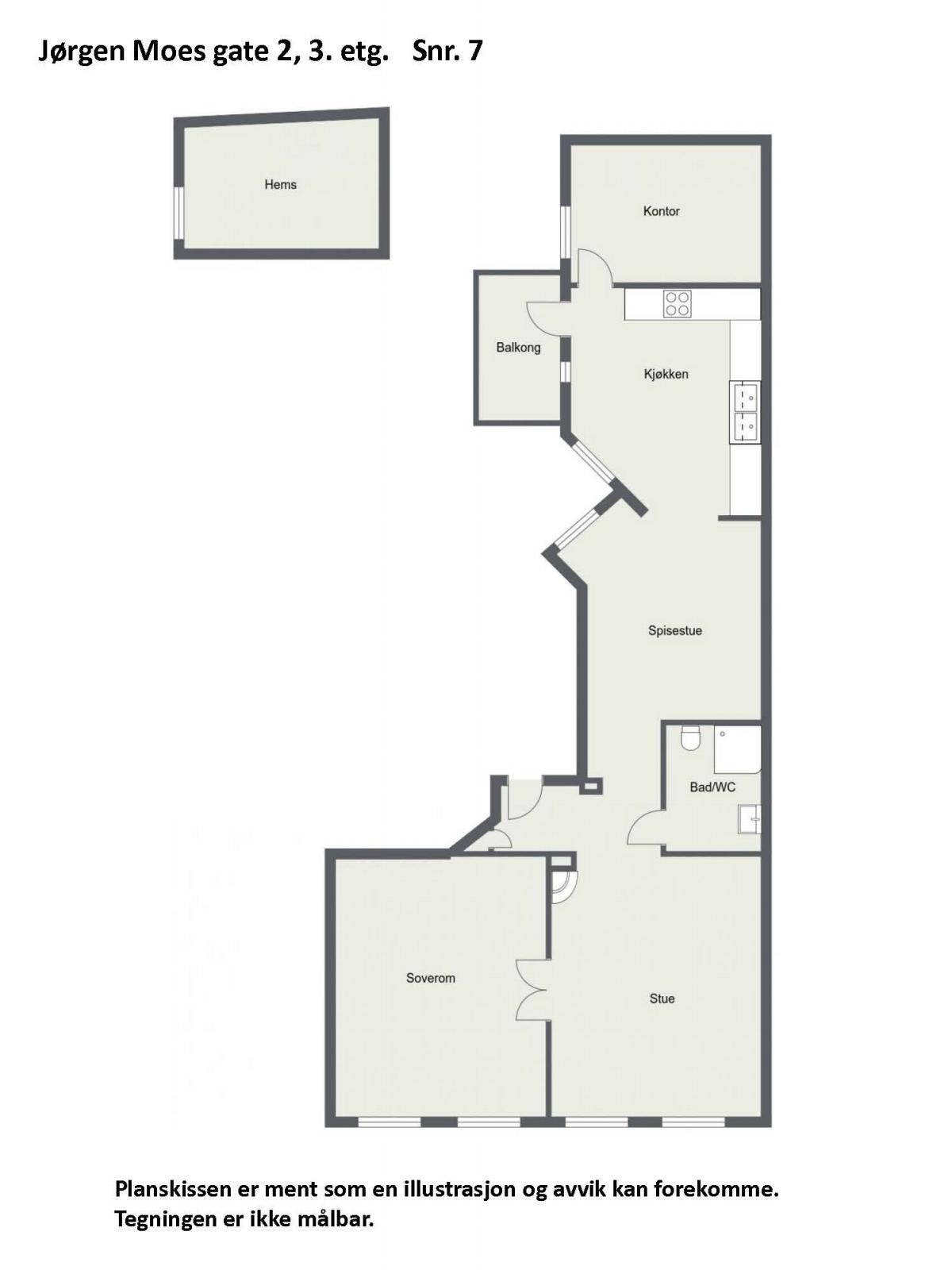 Plantegning. Galleribilde