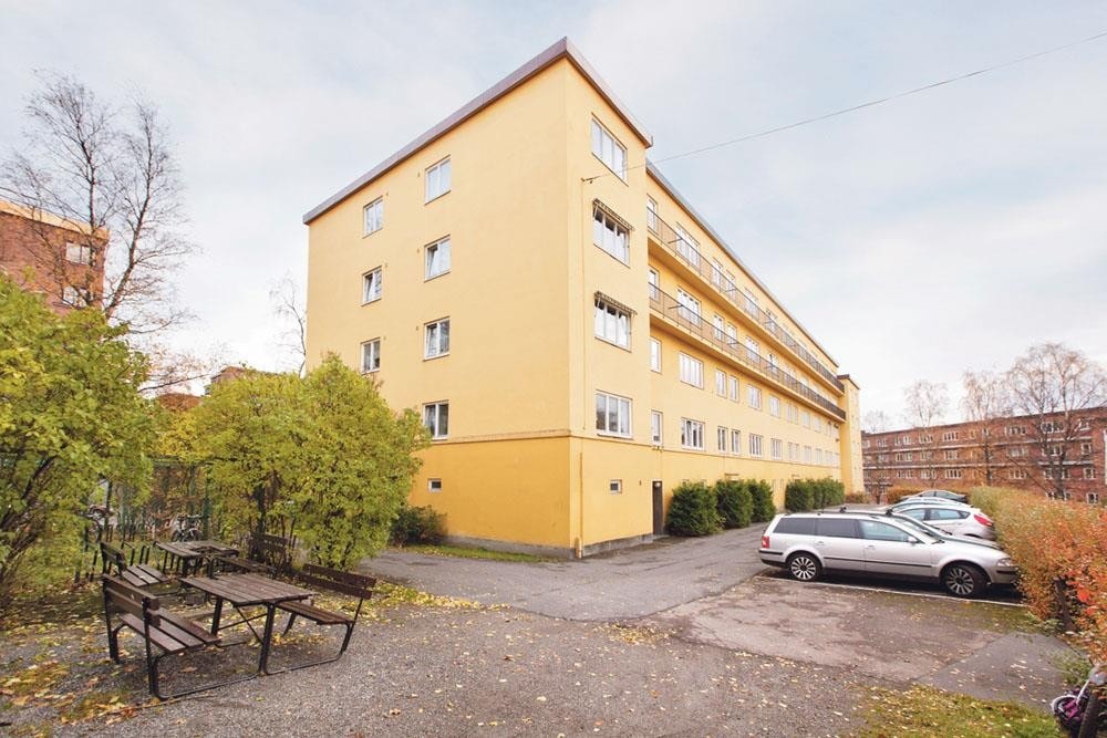 Fasade mot bakgård Galleribilde