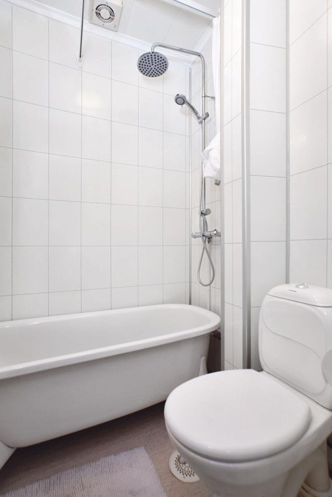 Tidsriktig bad med badekar Galleribilde