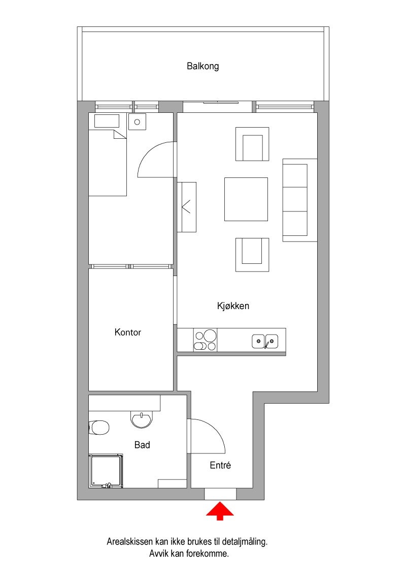 Plantegning 2D Galleribilde