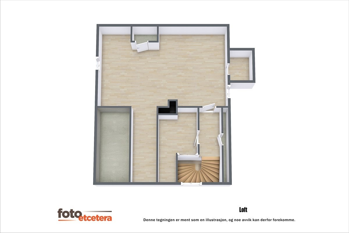 X 3d dronningensgate 3 loft Galleribilde