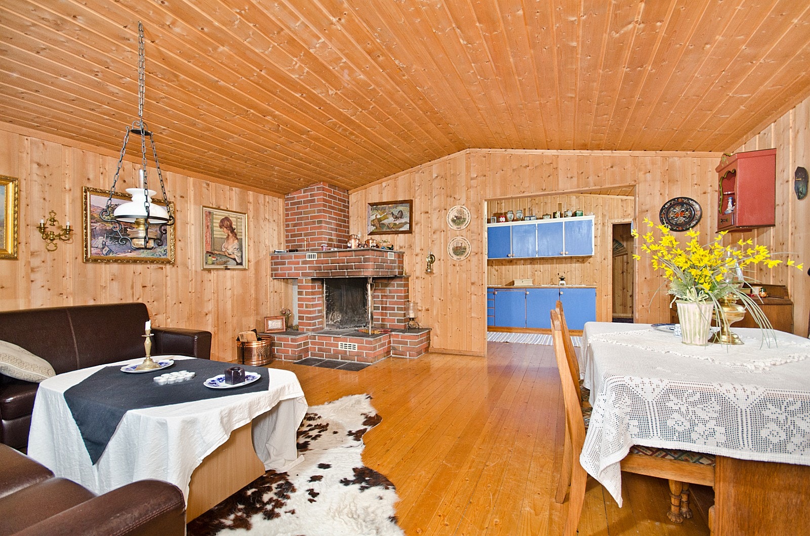 Stuen på setra. Galleribilde