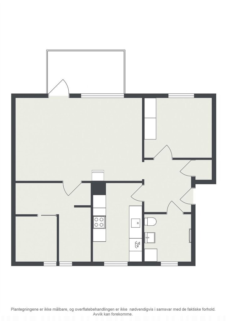 Enkel plantegning Galleribilde