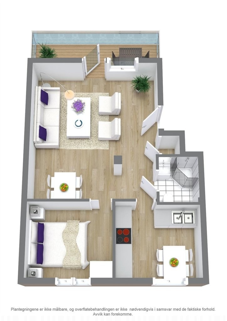 3D plantegning Galleribilde