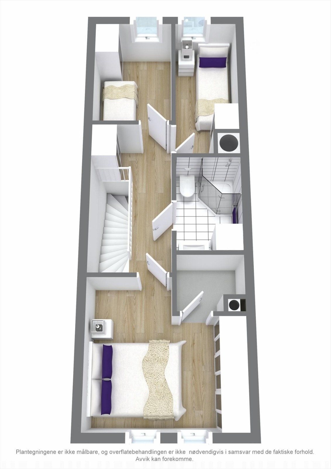 Annen etasje i 3D. Galleribilde