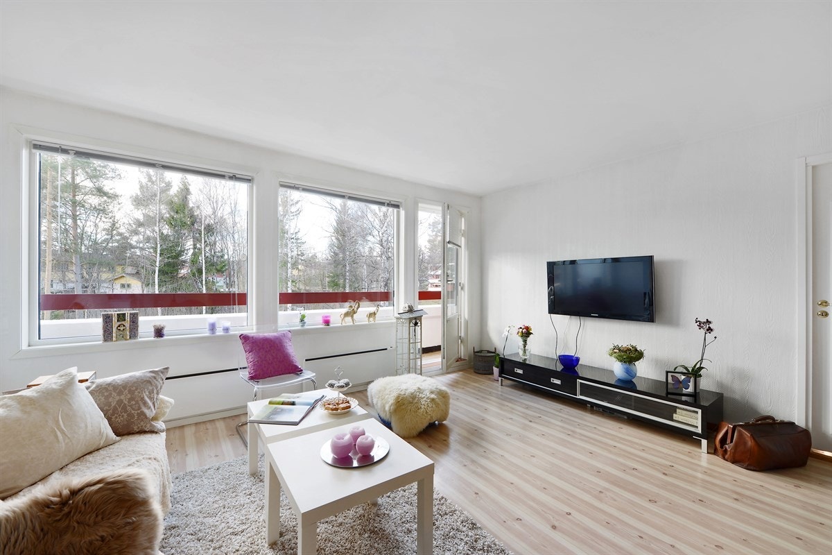 Stue med utgang til balkong Galleribilde