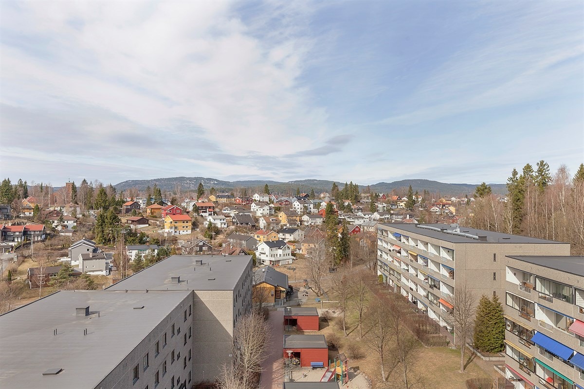 Utsikt fra balkong Galleribilde