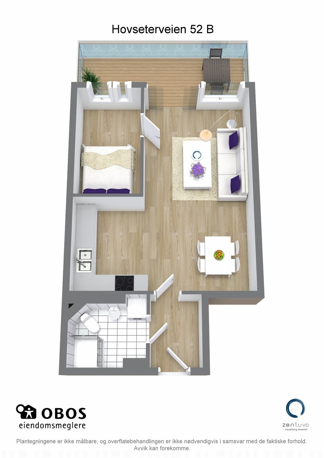 3D Plantegning Galleribilde