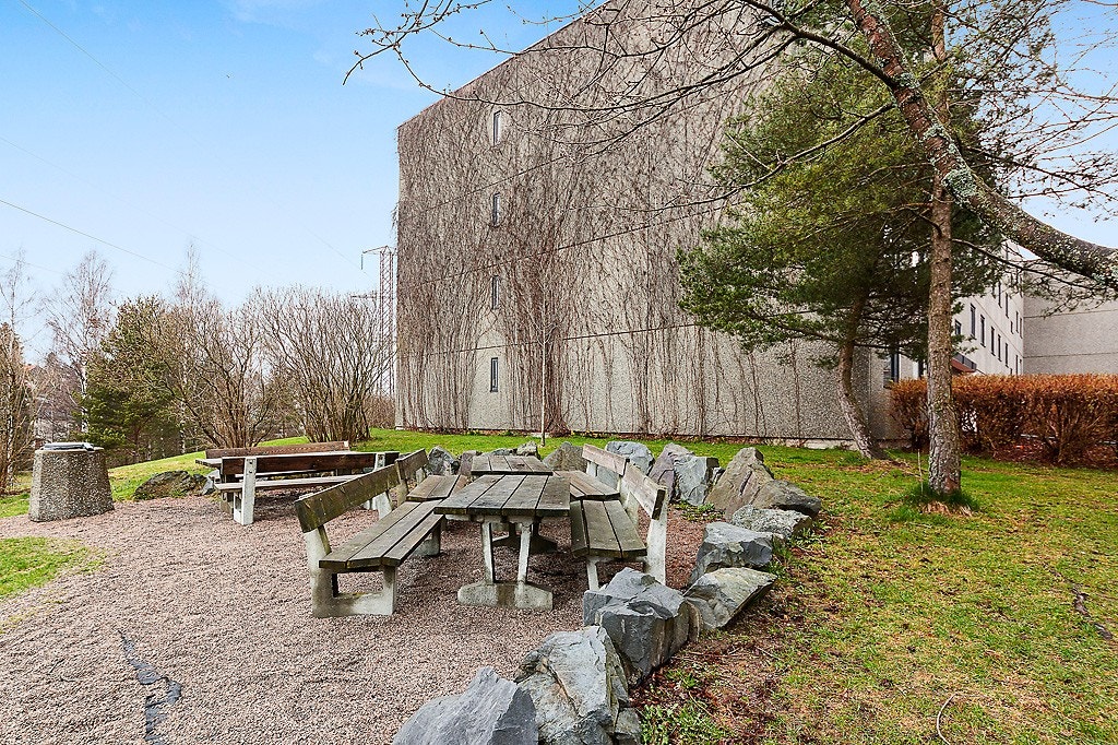 Uteområde i borettslaget Galleribilde