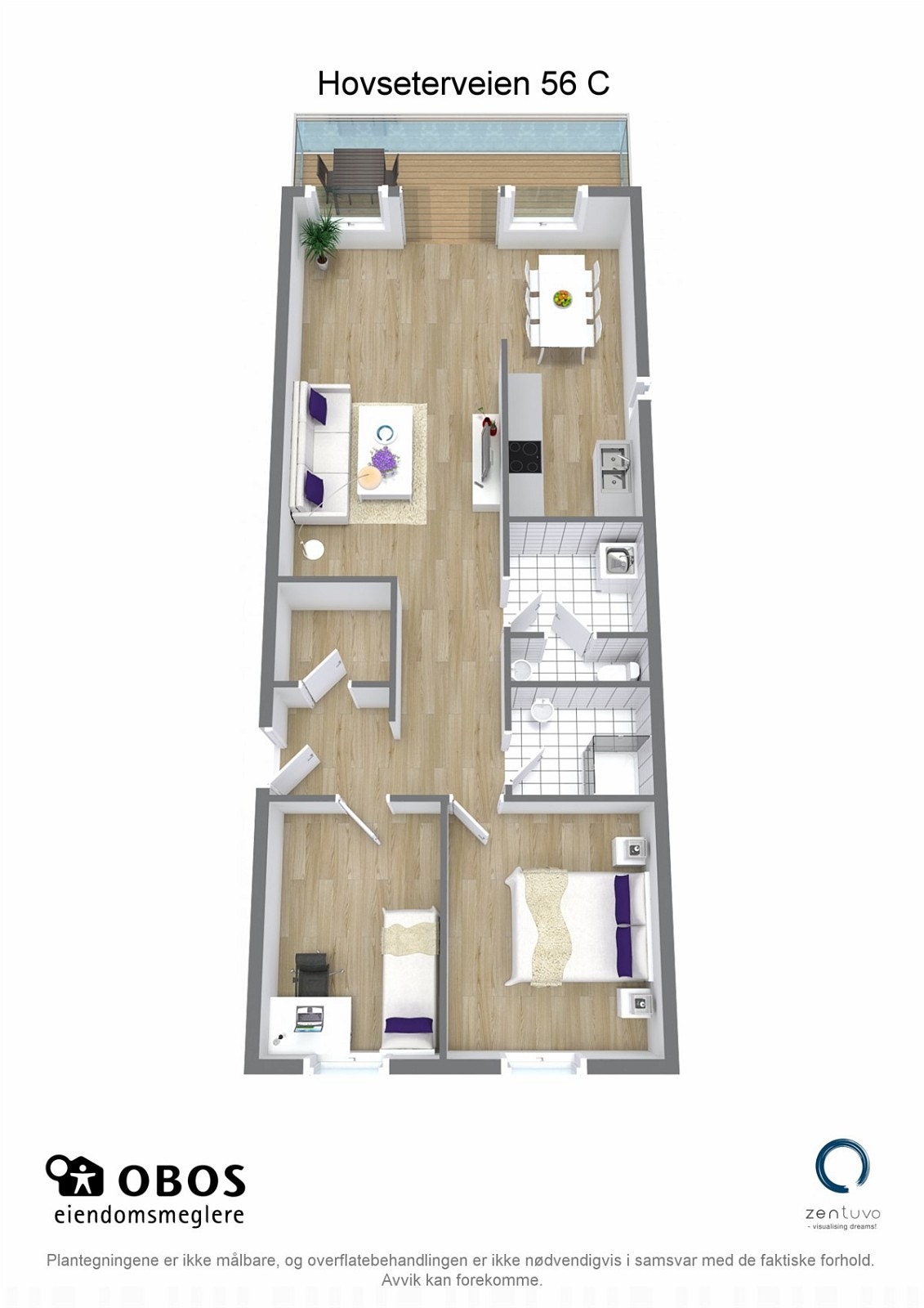 3D-plantegning Galleribilde