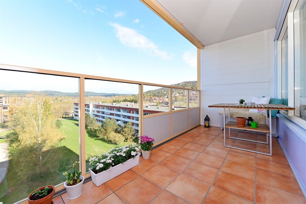 Balkong med flott utsikt Galleribilde