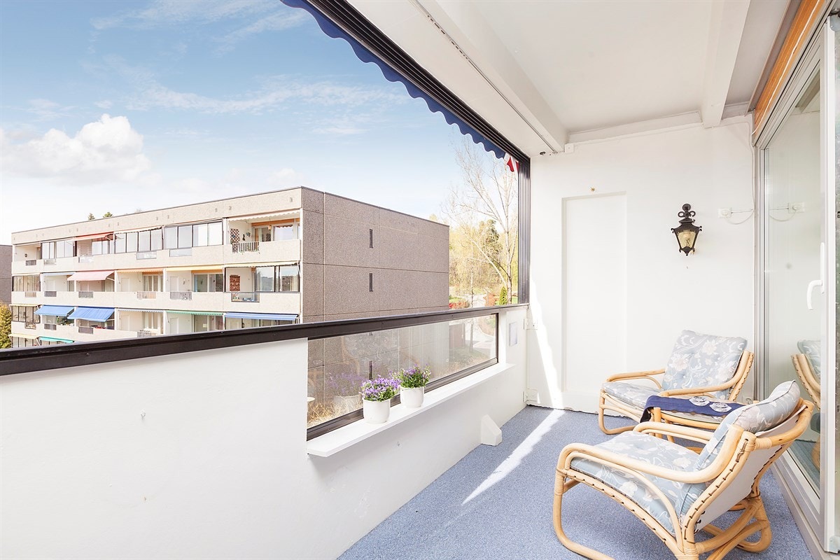 Skjermet innglasset balkong Galleribilde