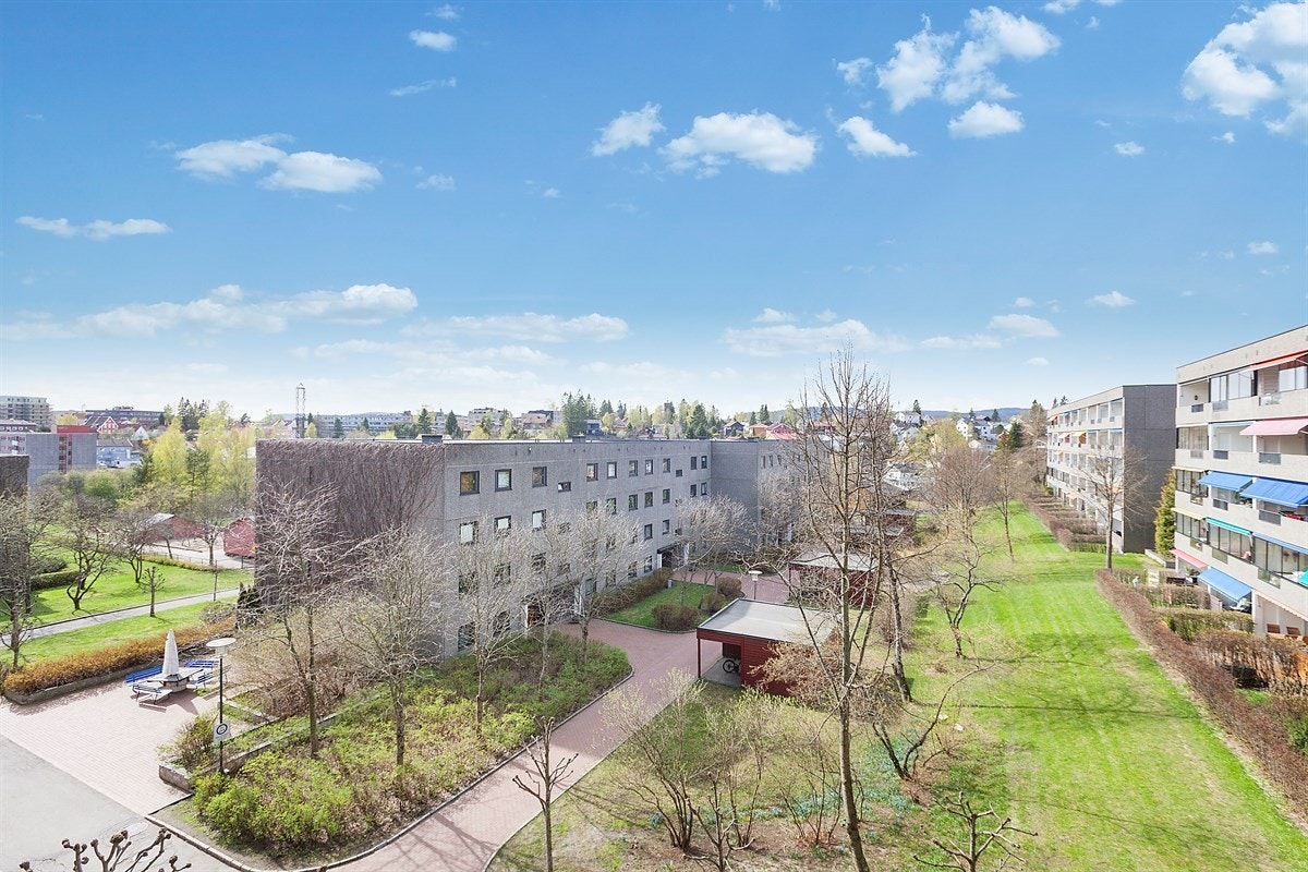 Hyggelig fritt utsyn over borettslaget Galleribilde