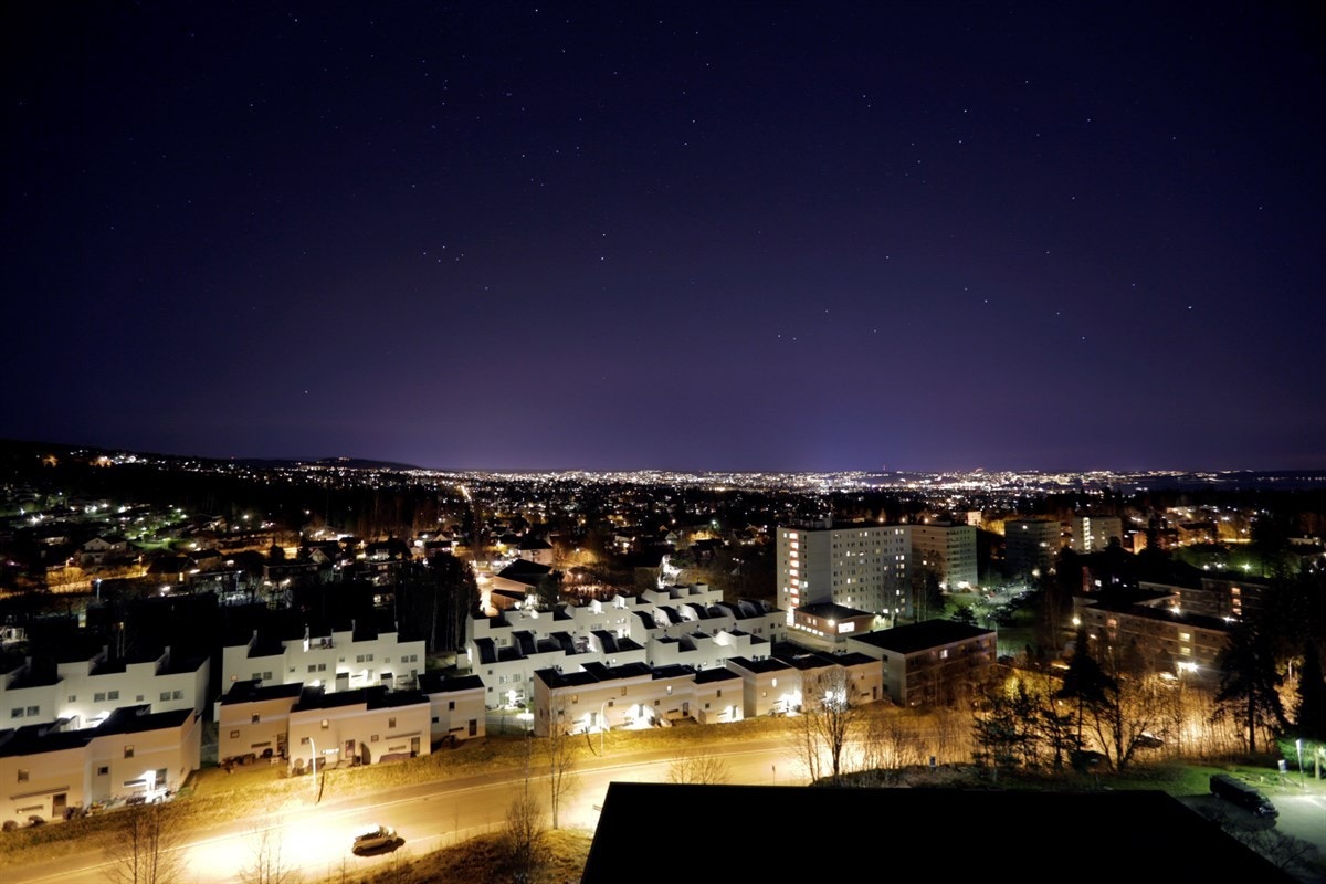 Kveldsbilde fra balkongen Galleribilde