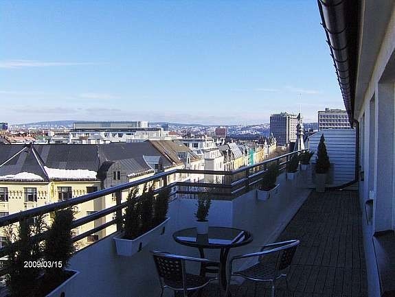 Utsikt fra terrasse Galleribilde