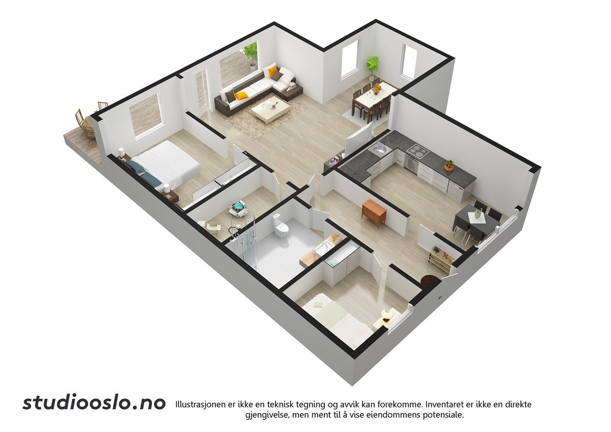 3D planskisse Galleribilde