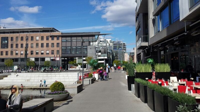 Aker brygge och Tjuvholmen kring hjørnet Galleribilde