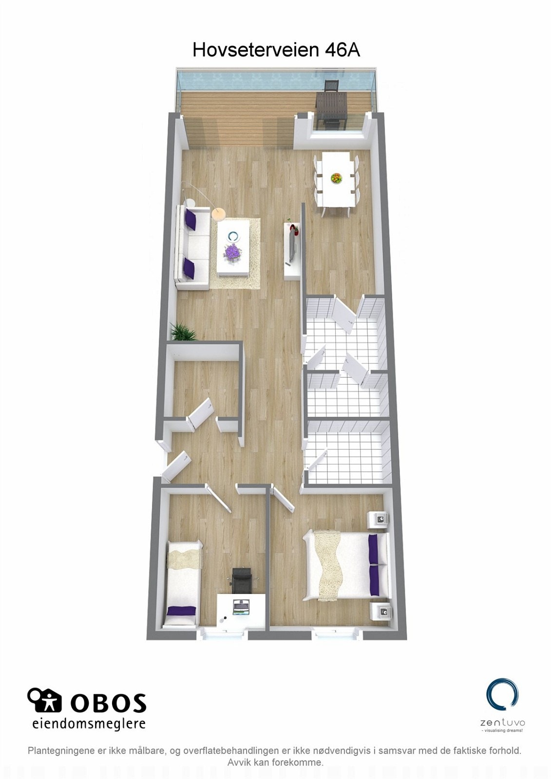 3D plantegning Galleribilde