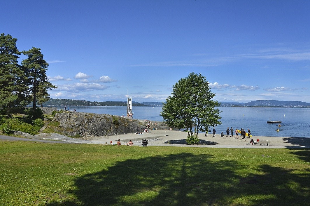 Sykkel/kjøreavstand til Ingierstrand bad, Hvervenbukta og Svartskog med flotte badestrender Galleribilde