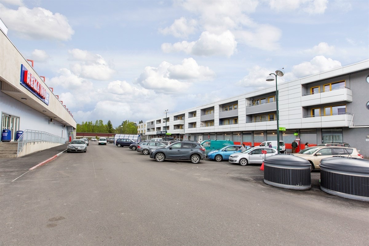 Gangavstand til ny Rema 1000 butikk. Galleribilde