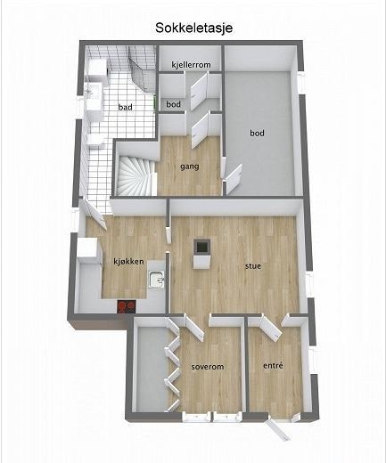 Plantegning leilighet Galleribilde