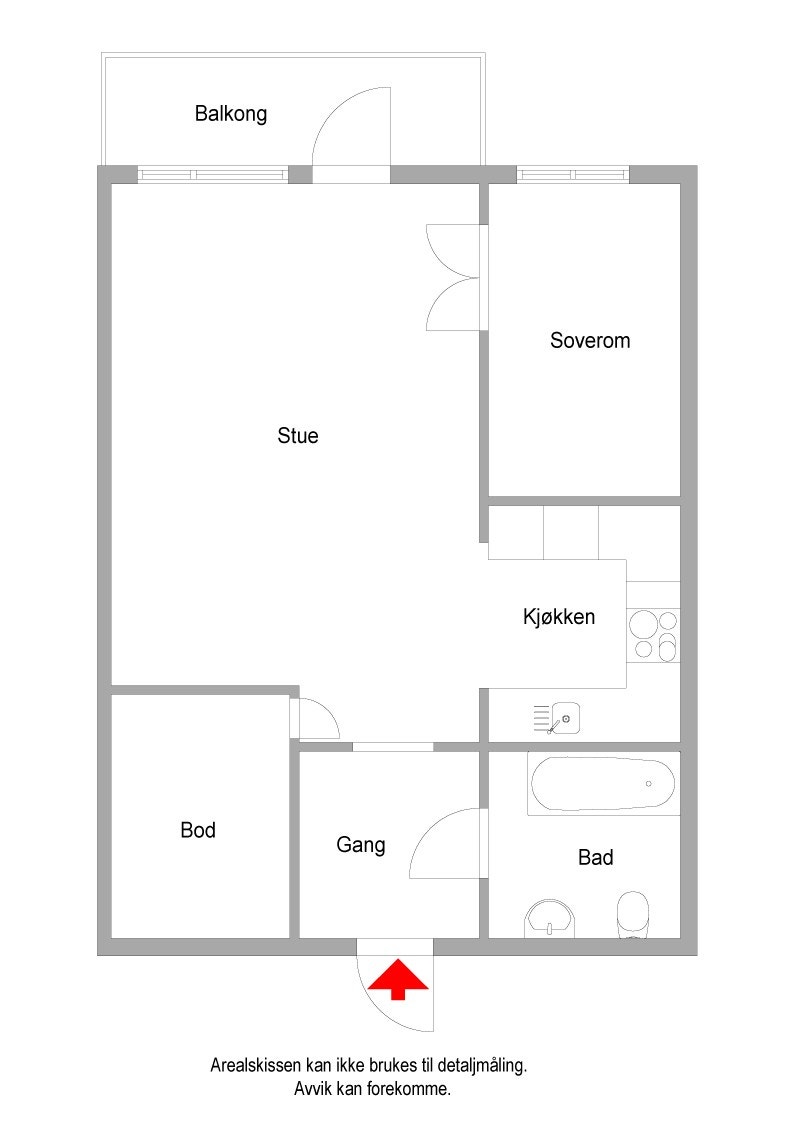 Plantegning 2D Galleribilde
