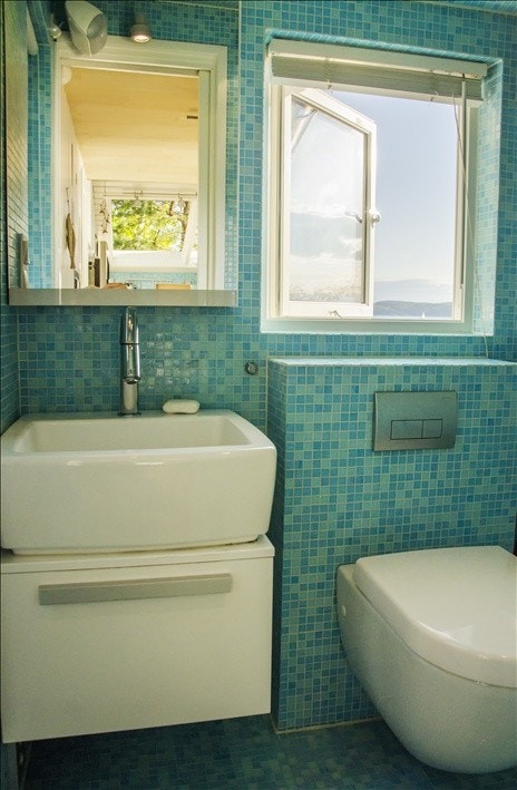 Seilbåter i horisonten, også fra badet. Galleribilde