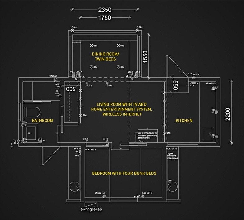 Plantegning hovedetasje. Galleribilde