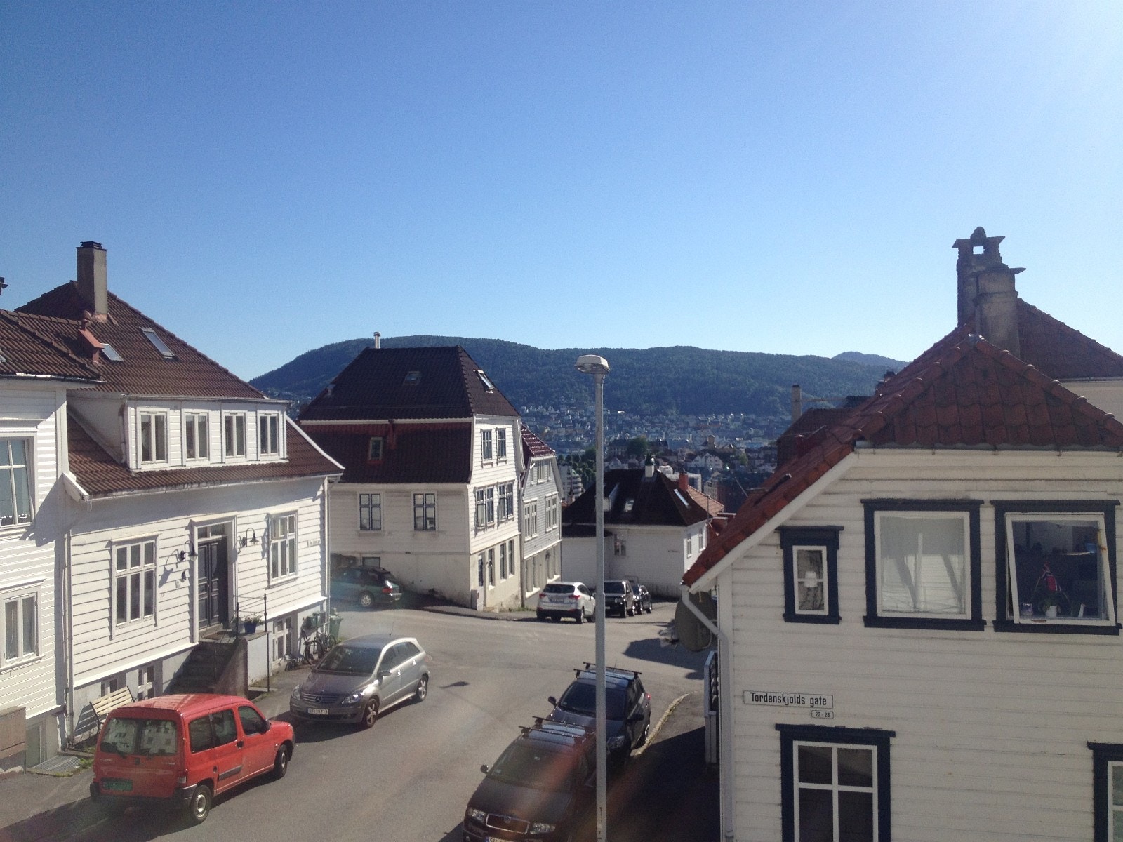 Utsikt fra balkong. Galleribilde