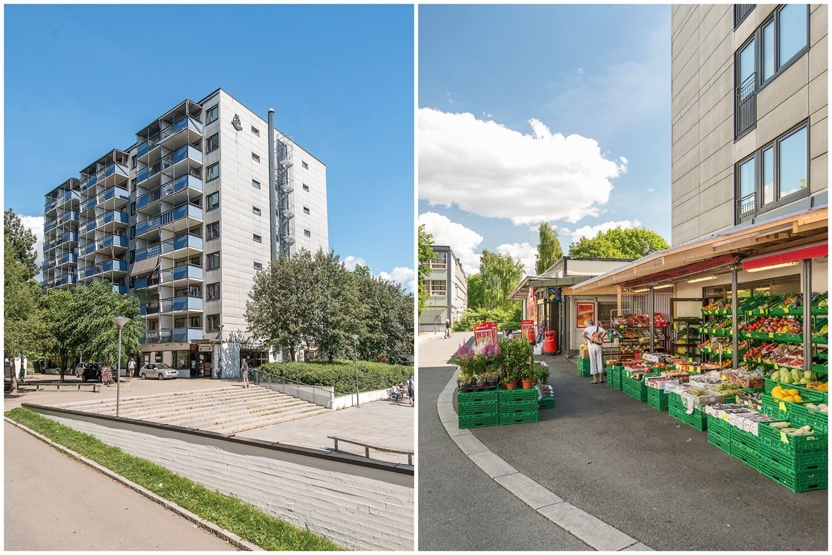 I umiddelbar nærhet har du ett utvalg av butikker, hvor du finner blant annet Rimi og Side frukt og grønt Galleribilde